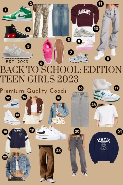 Back To School Outfit Trends For Girls 2023… 2023 School Outfits Trends, 2023 Middle School Trends, Back To School Style 2023, Teen Fashion Outfits 2023, 2023 Back To School Trends, Back To School Fashion 2023, Teen Girl Fashion Trends 2023, Back To School Teen Girl Outfits, Back To School 2023 Trends