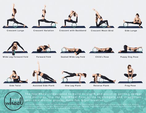 Wheel Pose Yoga, Dharma Yoga, Crescent Lunge, Wheel Pose, Yoga Wheel, Dog Poses, Side Lunges, Gentle Yoga, Yoga Block