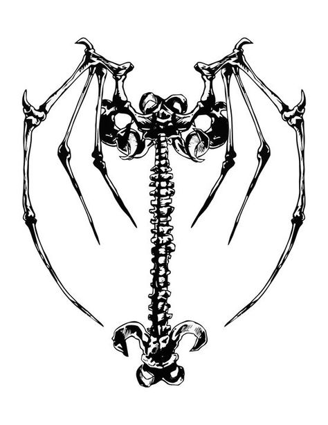 Skull wings column Skeleton Wings Drawing, Skull With Wings Drawing, Goth Bow Tattoo, Bone Wings Tattoo, Skeleton Angel Wings, Skeletal Wings, Wing Skeleton, Bone Wings, Skeleton With Wings