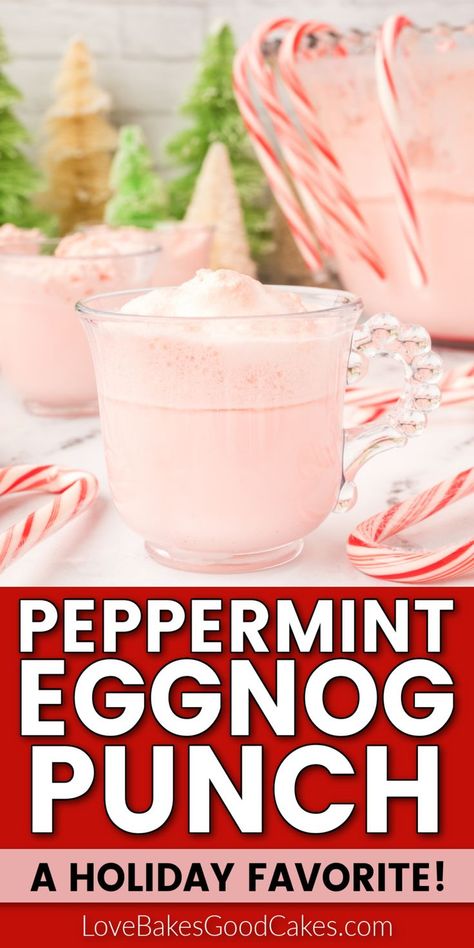 Peppermint Eggnog Punch Peppermint Eggnog Punch, Peppermint Egg Cream, Eggnog Milkshake Recipes, Peppermint Coquito Recipe, Peppermint Eggnog Cocktail, Eggnog Drinks Nonalcoholic, Eggnog Recipe Alcoholic, Peppermint Schnapps Recipes, Peppermint Alcoholic Drinks