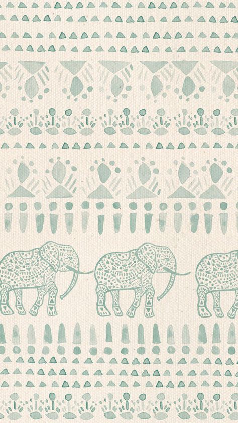 Boho Elephant Wallpaper, Iphone Screen Savers, Modern Wallcovering, Elephant Background, Elephant Wallpaper, Pretty Phone Wallpaper, Wallpaper Pattern, Iphone Screen, Elephant Print