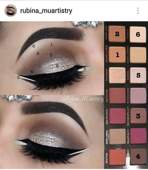 Look by Rubina MUartistry using the ABH Modern Renaissance Palette Fall Eyeshadow, Silver Eyeshadow, Makeup Tutorial Eyeshadow, Beauty Make-up, Makijaż Smokey Eye, Beautiful Eye, Make Up Looks, Makeup Obsession, Kiss Makeup