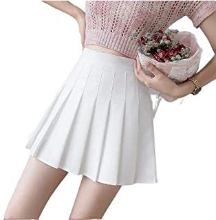 Amazon.in : Seazoon Women's High Waist Pleated Cosplay Cheer Skirt Mini School Tennis Skirts Thanksgiving Day Christmas Skirt Preppy Style Girls, Preppy Girl Style, Elegant Skirts, Mini Skirt Fashion, Short Summer Skirts, Korean Skirt, Womens Pleated Skirt, Rok Mini, High Waisted Pleated Skirt