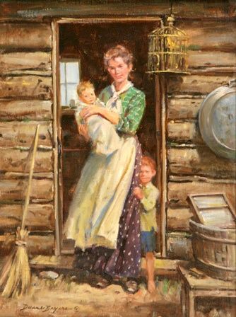 The Homestead..courageous women of the plains. Pioneer Art, Duane Bryers, Lds Artwork, Wilde Westen, Pierre Bonnard, American Frontier, Mary Cassatt, West Art, Camille Pissarro