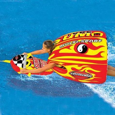 This Inflatable Sumo Tube Boat Tubes, Tow Boat, Inflatable Float, Cool Tents, Towable Tubes, Surfer Girl Style, Water Toys, Water Skiing, Life Jacket