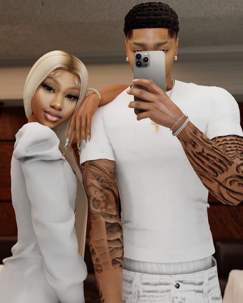 Black Simmer Sims 4 Cc Clothes, Sims 4 Couple Download, Sims 4 Cc Couple Outfits, Sims 4 Facemasks Cc, Premade Sims Sims 4 Cc, Sims 4 Cc Clothes Baddies, Sims 4 Male Character, Sims 4 Black Family, Sims 4 Kylie Jenner