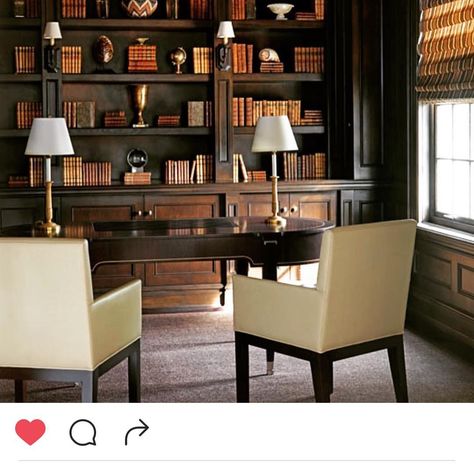 Thank you @DeringHall for mentioning us on Twitter! #DHshelfie! #douglasdesignstudio Dark Office Wood Desk, Antique Academia Aesthetic, Dark Wood Study, Traditional Contemporary Living Room, Dark Wood Office, Canadian Summer, Art Deco Office, Dark Office, Social Calendar