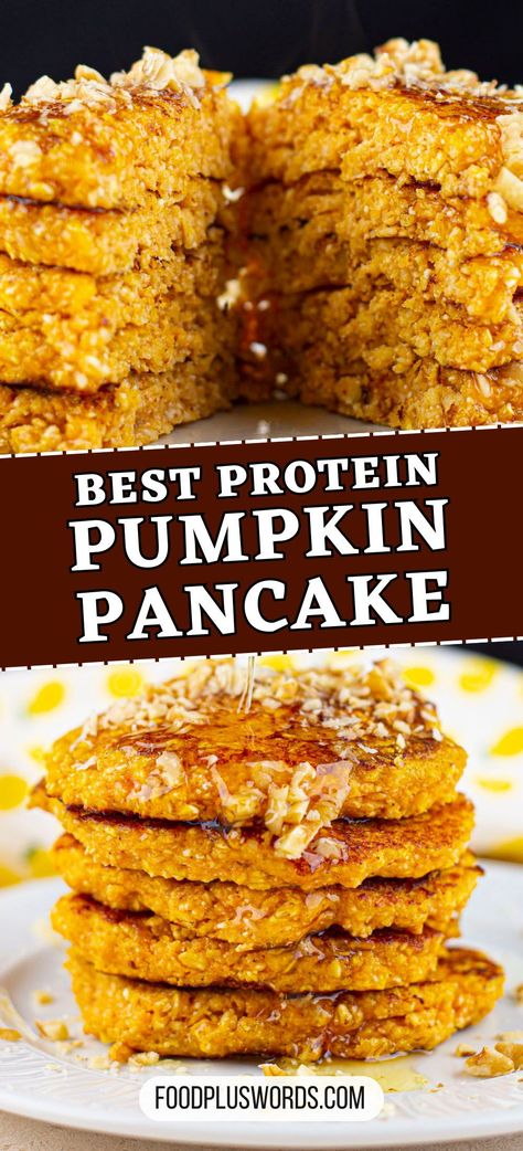 Whip up a quick and healthy breakfast with this easy pumpkin protein pancake recipe. Packed with cottage cheese and almond flour, it's a simple way to start your day right. Pumpkin Pancakes With Almond Flour, Pumpkin Oat Flour Pancakes, Apple Cottage Cheese Pancakes, Healthy Pancake Recipes Almond Flour, Pumpkin Cottage Cheese Oat Pancakes, Almond Flour Pumpkin Pancakes, Sheetpan Pancakes Protein, High Protein Pancake Recipe, High Protein Pumpkin Pancakes