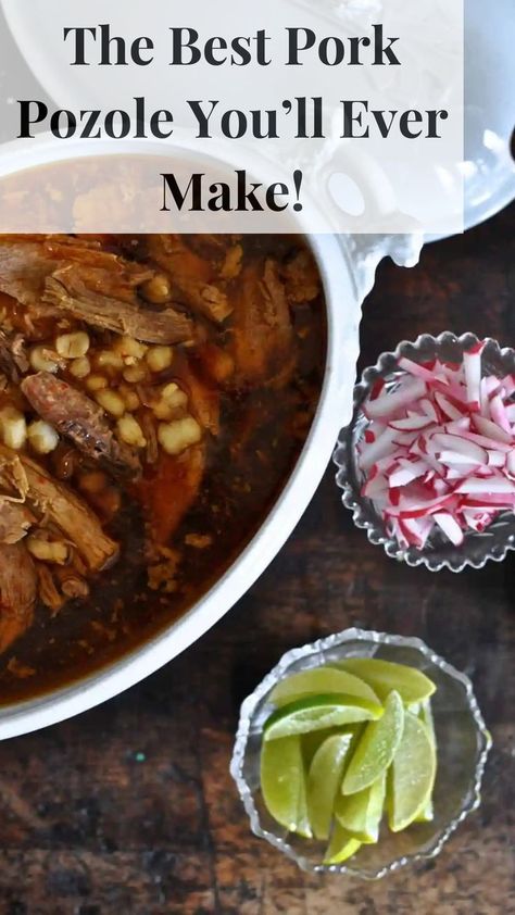 Making Pozole Rojo doesn’t have to be complicated. Discover how to prepare this iconic Mexican stew from scratch using basic ingredients and a few simple techniques. Mexican Pozole Recipe Pork, Posole Recipe Pork, Red Pozole Recipe, Pork Pozole Recipe, Authentic Posole Recipe, Red Posole Recipe, Pozole Recipe Pork, How To Make Pozole, Crockpot Potluck