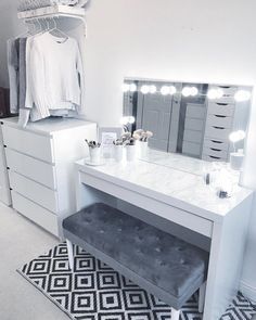 Vanity Room, Glam Room, Makeup Rooms, Room Goals, Teen Bedroom Decor, Farmhouse Furniture, Room Tour, Room Inspiration Bedroom, Room Ideas Bedroom