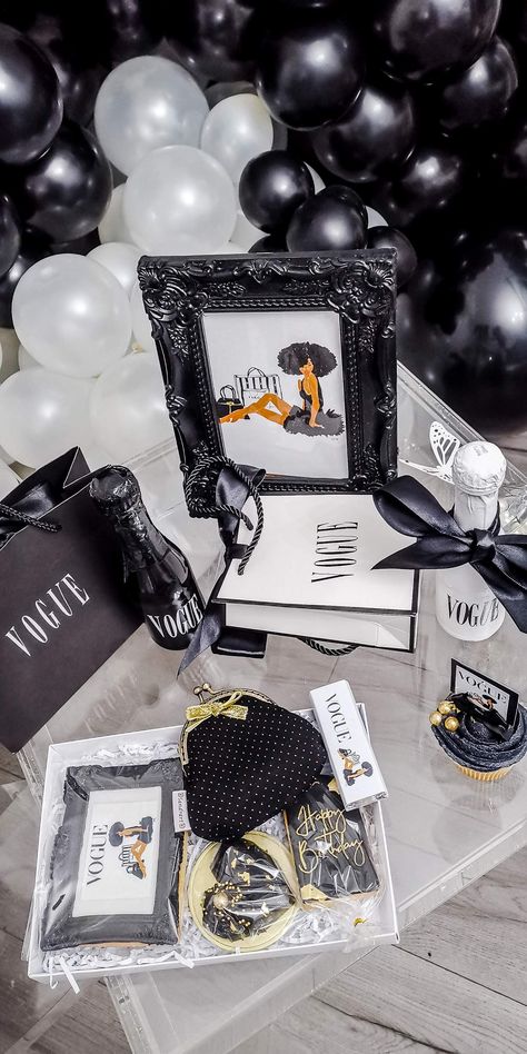 Vogu Birthday Party Ideas | Photo 1 of 28 | Catch My Party Vogue Theme Party Ideas, Vogue Formal Theme, Vogue Party Theme Ideas, Vogue Themed Party, Vogue Birthday Party, 18th Birthday Party Themes, Sweet Sixteen Birthday Party Ideas, Sweet Sixteen Birthday, 18th Birthday Party