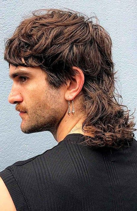 Mens Mullet, Modern Mullet Haircut, Mullet Haircuts, Haircut Mullet, Mullet Shag, 90s Hairstyles Men, Hairstyles Male, Curtains Style, Golden Mean