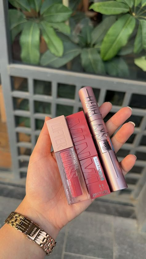 Maybelline Lifter Gloss Petal, Maybelline Vinyl Ink Lippy, Lifter Gloss Maybelline, Maybelline Gloss, Maybelline Vinyl Ink, Gloss Maybelline, Superstay Maybelline, Maybelline Sky High, Lash Sensational Sky High Mascara