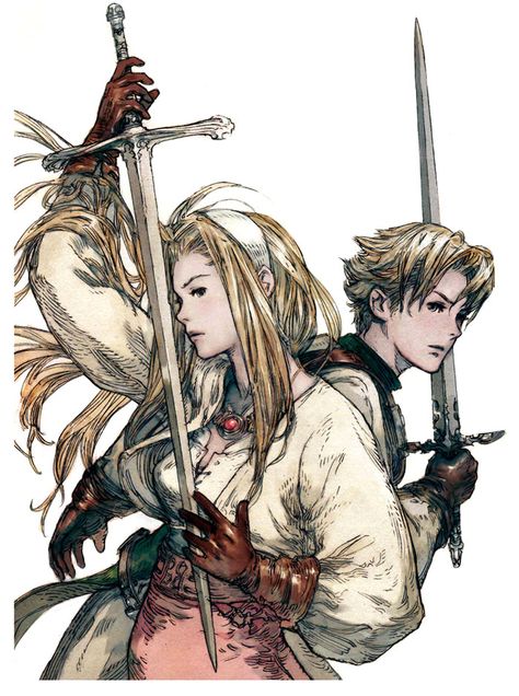 Tactics Ogre, Final Fantasy Tactics, Final Fantasy Art, 캐릭터 드로잉, Brother And Sister, Final Fantasy Xiv, Fantasy Rpg, Video Game Art, Fantasy Artwork