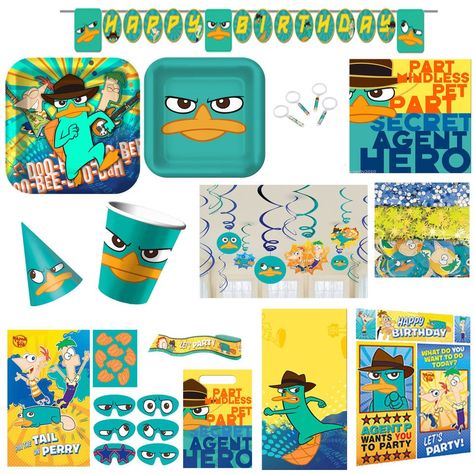 PHINEAS AND FERB AGENT P Birthday PARTY SUPPLIES ~ Create Your Set Phineas And Ferb Party, Phineas And Ferb, Birthday Party Supplies, Create Yourself, Great Deals, Balloons, Create Your, With Confidence, Happy Birthday