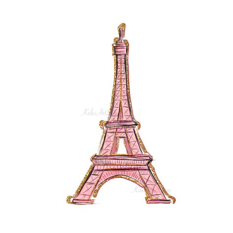 Eiffel Illustration, Eiffel Tower Clip Art, Paris Png, Paris Icons, Eiffel Tower Illustration, Ink Fashion Illustration, Tower Illustration, Eiffel Tower Keychain, Paris Clipart