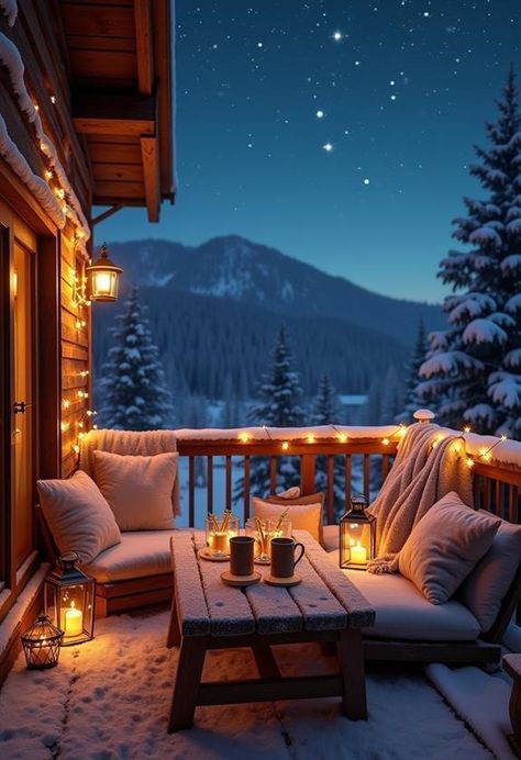 Winter balconies transform into enchanting retreats with strategic lighting techniques. Create a twinkling wonderland by draping string lights along railings, winding them through plants, or hanging them in curtains. Mix sizes and colors for variety. Battery-operated candles, fairy lights in jars, and lanterns add warmth without fire risk. There's a simple DIY trick that can elevate your balcony's cozy factor even further. Fairy Lights In Jars, Lights In Jars, Cabin Balcony, Winter Balcony, Balcony Decor Ideas, Lighting Techniques, Battery Operated Candles, Winter Home Decor, Mile High