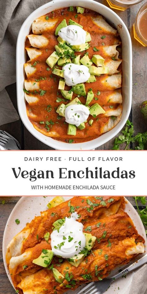 Lentil Enchiladas, Vegan Refried Beans, Refried Bean, Refried Beans Recipe, Vegan Enchiladas, Recipes With Enchilada Sauce, Homemade Enchilada Sauce, Homemade Enchiladas, Enchilada Recipes