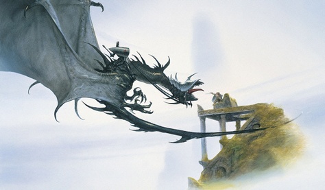 Nazgul and Fell-beast, John Howe Tolkien Artwork, Chris Riddell, Alan Lee, John Howe, Middle Earth Art, Tolkien Books, Tolkien Art, Lotr Art, Gandalf