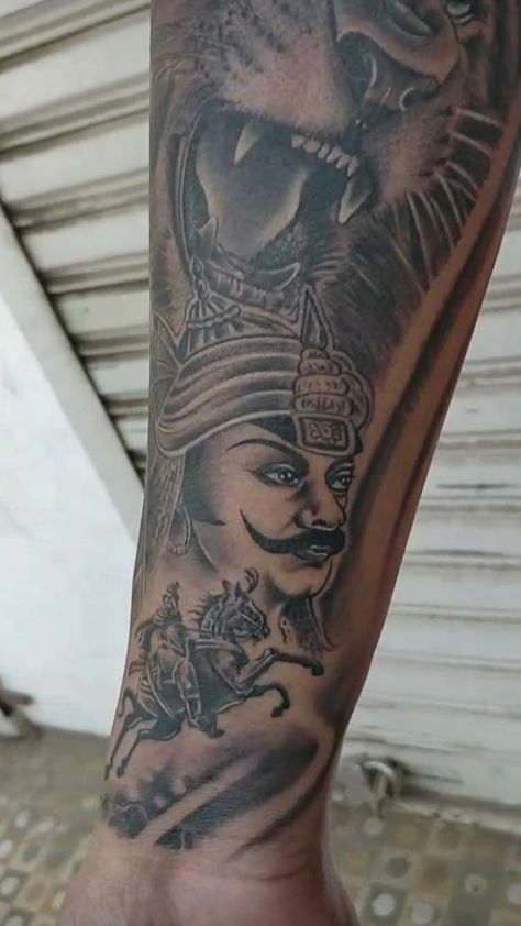 Maharana pratap tattoo design Maharana Pratap Tattoo Design, Rajputana Tattoo, Maharana Pratap Tattoo, Rajputana Status, Hd Tattoos, Maharana Pratap, Kgf Photos Hd, Tattoo Pictures, Shiva Tattoo