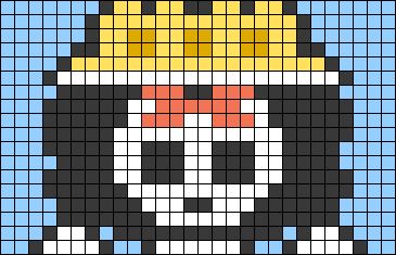 Alpha pattern #162200 | BraceletBook One Piece Pixel Art Grid, One Piece Alpha Pattern, Franky Super, Anime Skull, Soul King, Modele Pixel Art, Xstitch Patterns, Graph Crochet, Plastic Canvas Stitches