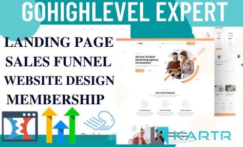 Business Website Design, Sales Funnels, Landing Page Design, Business Website, Marketing Agency, Landing Page, Page Design, Service Design, Website Design