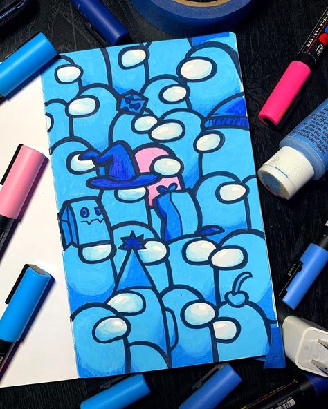 Posca Art Doodle, Doodle Step By Step, Learn To Doodle, Posca Pens Art, Pen Art Doodle, Gawx Art, Snowboard Art, The Imposter, Planner Doodles