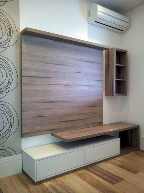 Laminate Flooring On Walls, Tv Stand Modern Design, Flooring On Walls, Tv Wall Panel, Modern Tv Wall Units, Tv Stand Designs, Tv Unit Furniture, Tv Unit Interior Design, Modern Tv Wall