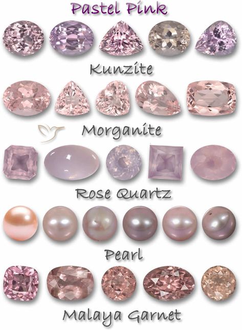 Pastel Colored Gemstones - Let our guide help you choose Diamond Aesthetic, Bp Jewelry, Gemstone Colours, Purple Gemstones, Gemstones Chart, Pastel Jewelry, Jewelry Knowledge, Jewellery Design Sketches, Gemstone Art