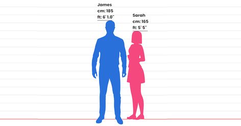 Comparing Heights Visually With Chart