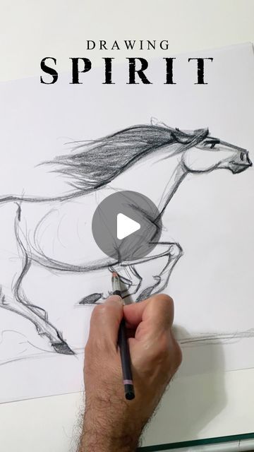 Carlos & Jordi Grangel | GRANGEL STUDIO on Instagram: "Drawing Spirit 🐎  #horse #spirit #dreamworks #animation #animationcinema #characterdesign #behindthescenes #filmproduction #illustration" How To Draw Spirit The Horse, Spirit Horse Drawing, Horse Drawings Easy, Disney Horses, Horse Spirit, Spirit The Horse, Horse Animation, Horse Art Drawing, Spirit Horse