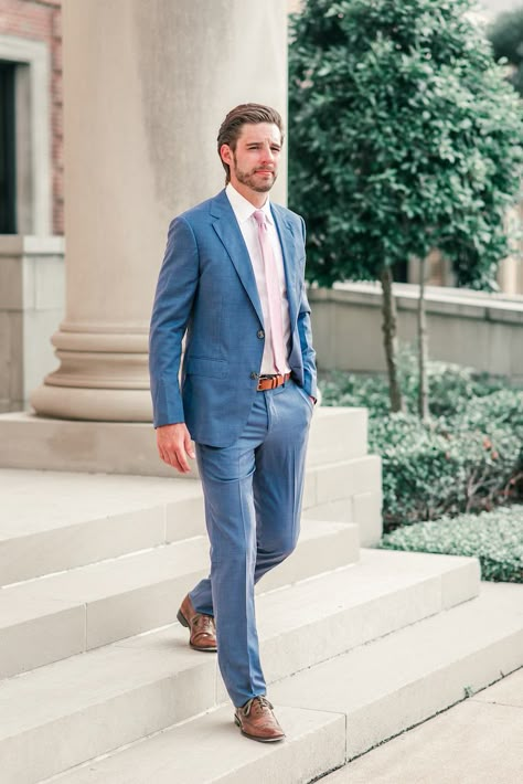 The perfect blue suit to wear to a spring or summer wedding - Bonobos Clothing  @bonobos #bonobos #menswear #mensfashion #mensstyle #menssuit #bonobosclothing #mensfashion2018  www.lifetolauren.com Men’s Spring Wedding Guest Outfit, Boys Summer Wedding Outfit, Men’s Blue Suit, Men’s Wedding Guest Attire Spring, Summer Formal Wedding Guest Attire Men, Spring Wedding Guest Outfit Men, Bonobos Menswear, Blue Suit Summer Wedding, Blue Summer Suit