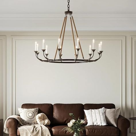 Romantic and classy Living Room Chandelier Ideas, Rustic Candle Chandelier, Rope Candle, Melting Candle, Candelabra Chandelier, Chandelier Ideas, Rope Chandelier, Living Room Chandelier, Lantern Pendant Lighting