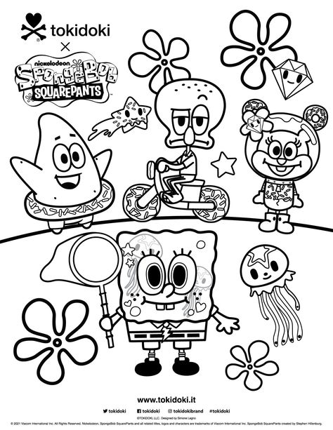 Tokidoki Spongebob Coloring Page Freebie Spongebob Coloring, Tumblr Coloring Pages, Chibi Coloring Pages, Monster Truck Coloring Pages, Space Coloring Pages, Monster Coloring Pages, Valentine Coloring Pages, Preschool Coloring Pages, Bible Coloring Pages