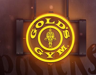 Gold Gym Logo, Gym Posters, Gold's Gym, Gym Poster, Gym Logo, Direction Graphic Design, Golds Gym, Wacom Intuos, Sports Clubs