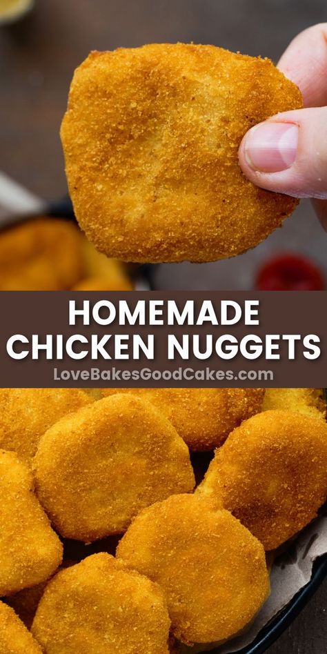 Homemade Chicken Nuggets pin collage Chicken Nuggets Recipe, Homemade Chicken Nuggets, Keto Eating, Chicken Nugget Recipes, Nuggets Recipe, Improve Brain Function, Fresh Chicken, Chicken Main Dishes, Yummy Chicken Recipes