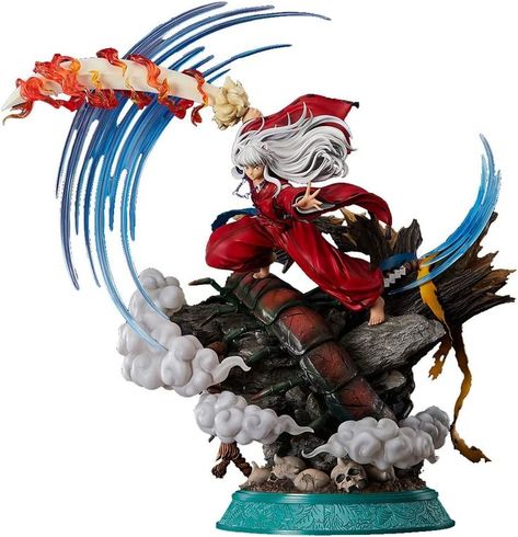 This 1/6 scale statue captures the commanding look of Inuyasha having beaten the Centipede Yōkai, and the diorama base is majestically detailed The Inuyasha statue stands approximately 27.95" tall [Set Contents] Inuyasha Statue, Inuyasha Themed Diorama Base (1 pc), Sword of Tetsusaiga with Flaming Effect (1 pc), Wind Effect Parts (2 pcs), Necklace (1 pc) Wind Effect, Kawaii Makeup, Shōnen Manga, Anime Figurines, Japanese Animation, Inuyasha, Anime Figures, Toy Figures, Samurai Gear