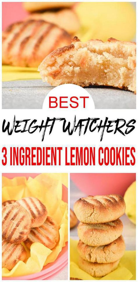 Check out these 3 ingredient Weight Watchers lemon cookies. Great Weight Watchers desserts, Weight Watchers snacks, Weight Watchers breakfast cookie. Perfect WW Christmas cookies, New Years, Valentines day food w/ smartpoints. #ww #cookies Recipes With Lemons Healthy, Low Carb Lemon Cookies, Ww Lemon Truffles, 3 Ingredient Lemon Cookies, Lemon Snacks Healthy, Low Ingredient Baking, Healthy Lemon Cookies Recipes, Weight Watchers Lemon Truffles, Flourless Lemon Cookies