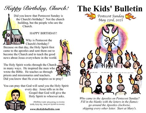 Pentecost | The Kids' Bulletin Who Wrote The Bible, Pentecost Sunday, Kids Faith, Saint Joan Of Arc, Bible Study Topics, Catholic Kids, Pentecost, Catholic Art, Puzzles For Kids