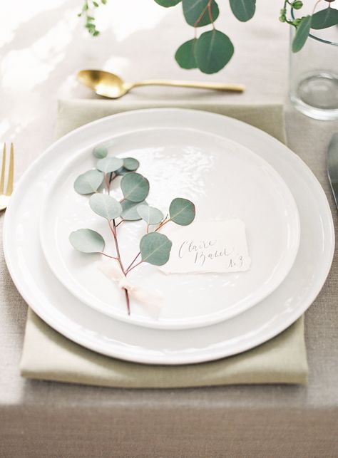 The Simple Proof shares some of her favorite recipes, decor and fun for a Thanksgiving to remember. Fall Celebrations Eucalyptus Wedding Decor, Diy Place Cards, Rustic Wedding Decorations, Thanksgiving Fashion, Wedding Sparrow, Wedding Place Settings, Eucalyptus Wedding, Peach Wedding, Wedding Table Decorations