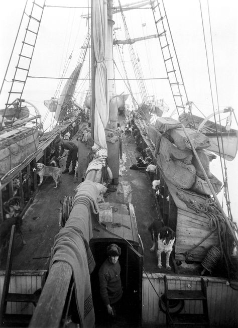 Newly Restored Photos of Shackleton’s Fateful Antarctic Voyage Offer Unprecedented Details of Survival | Colossal Shackleton Expedition, Antarctic Expedition, Ernest Shackleton, Heroic Age, Sea Ice, Sailing Vessel, Photo Restoration, Maritime Museum, Ansel Adams