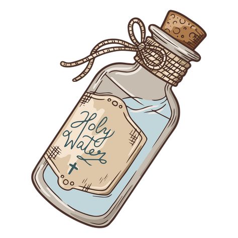 Small antique holy water bottle PNG Design Water Bottle Clipart, Message In A Bottle Illustration, Holy Water Font, Water Bottle Png Polyvore, Water Bottle Mockup Free Psd, Holy Water Bottle, Holy Water, Typography Poster, Shirt Design