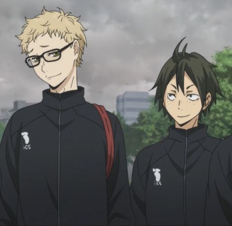 Tsukiyama Haikyuu, Tsukishima X Yamaguchi, Yamaguchi Tadashi, Haikyuu Tsukishima, Tsukishima Kei, Volleyball Anime, Haikyuu 3, Haikyuu Ships, Memes Anime