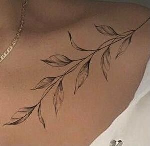 Leaves On Hip Tattoo, Leaf Tattoo Ribs, Laurels Tattoo, Sage Leaf Tattoo, Laurel Leaf Tattoo, Leaf Shoulder Tattoo, Sage Tattoo, Laurel Tattoo, Becoming A Tattoo Artist