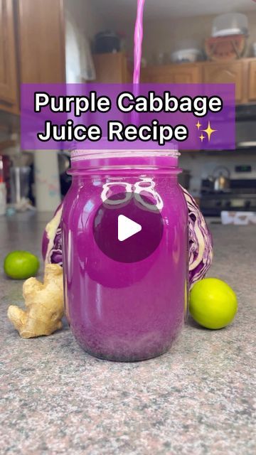 16K views · 1.1K likes | Modesto Joseph Garcia on Instagram: "Purple Cabbage Juice Recipe ✨ #growyourown #purplecabbage #purplecabbagejuice #cabbage #cabbagerecipe #cabbagejuice #antioxidants #anthocyanin #anthocyanins #juice #fruitjuice #naturaljuice #juiceforhealth #growyourownfood #growyourownlives #healthiswealth #fruit #fruits #fruitheals #healingfruit #nature #natureheals #healingnature #explore #explorepage" Purple Cabbage Juice Benefits, Purple Cabbage Juice Recipe, Red Cabbage Juice Recipe, Purple Cabbage Juice, Cabbage Juice Recipe, Purple Cabbage Recipe, Purple Cabbage Recipes, Cabbage Juice, Healthy Juicer Recipes