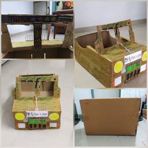 Safari Jeep Cardboard Diy, Transportation Parade, Cars Preschool, Diy Jeep, Jungle Theme Birthday Party, Car Box, Safari Jeep, Birthday Party Idea, Prop Box