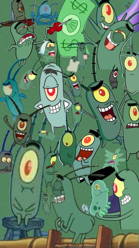 Plankton #aesthetic #greenaesthetic #vintage #pinterest #spongebob #plankton #karen #spongebobsquarepants #green Spongebob Plankton, Plankton Spongebob, Spongebob Wallpaper, Spongebob Squarepants, Green Aesthetic, My Only Love, Cutie Patootie, Your Aesthetic, Creative Energy