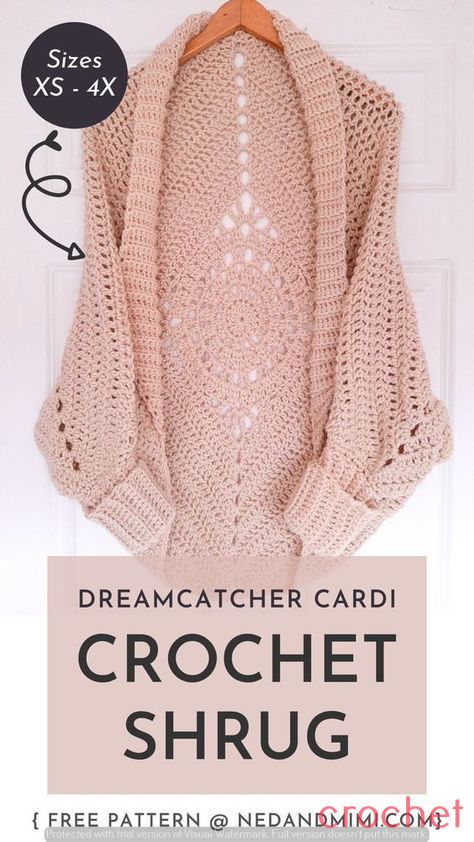 Free Crochet Pattern & Aesthetic Vibes Crotcheting Projects, Crochet Pattern Aesthetic, Chunky Crochet Cardigan, Hand Crocheting, Macrame Designs, Pattern Aesthetic, Crochet Wall Hanging, Crochet Wearables, Crochet Shrug Pattern