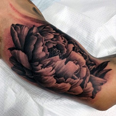 100 Inner Bicep Tattoo Designs For Men - Manly Ink Ideas Bicep Cover Up Tattoo, Bicep Tattoo Women, Bicep Tattoos, Bicep Tattoo Men, Sunflower Tattoo Sleeve, Sunflower Tattoo Shoulder, Inner Bicep Tattoo, Tattoos For Women Half Sleeve, Tattoo Inspiration Men