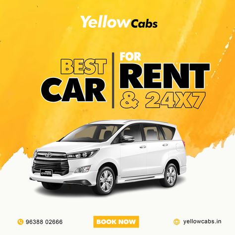 Best Cab For Rent 24×7 Taxi Service |For More Details 96388 02666| #cabservice #taxiservice #taxi #cabs #travel #ride #airport #carrental #onlinetaxi #car #driver #onewaytrip #roundtrip #yellocabs #yellowcab #ahmedabadcabservice #cabservice Cab Service Creative Ads, Rent A Car Advertising, Car Rental Poster, Stripe Iphone Wallpaper, Posters Layout, India Quotes, Custom Car Stickers, Graphic Design Posters Layout, Car Advertising Design